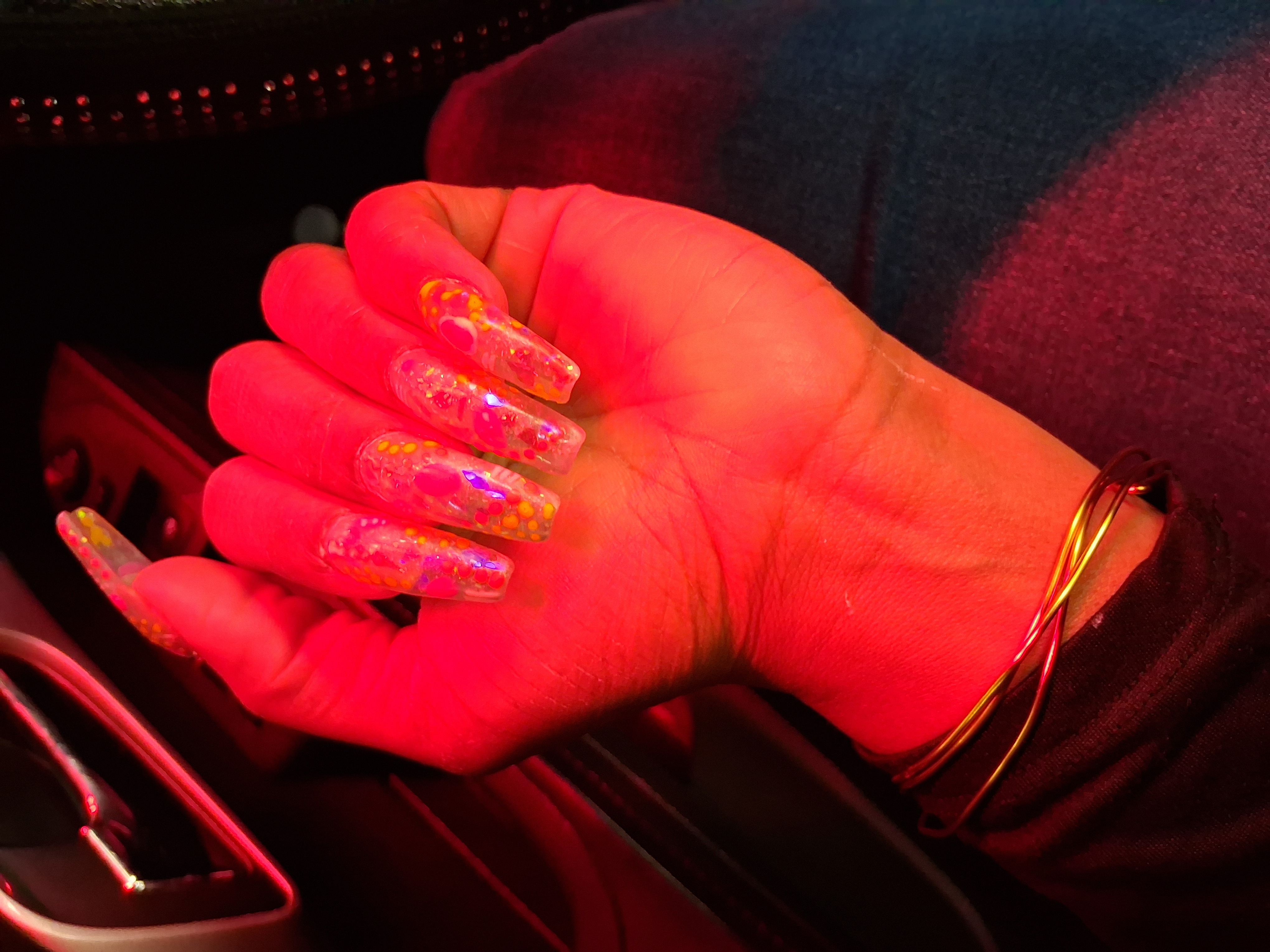 Abstract nail art design two